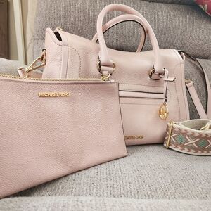 Michael Kors Carine satchel and pouch